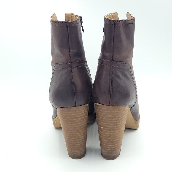 Lucky Brand Queys Platform Bootie brown women's size 9 - Picture 6 of 9